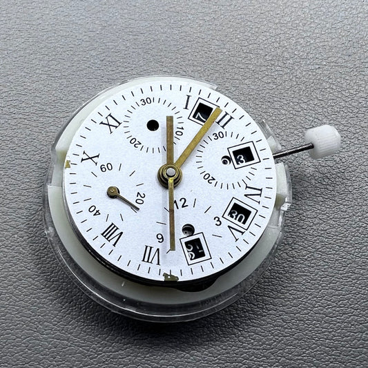 China 7750 automatic chronograph watch movement featuring single calendar, precision timekeeping, and durable design.
