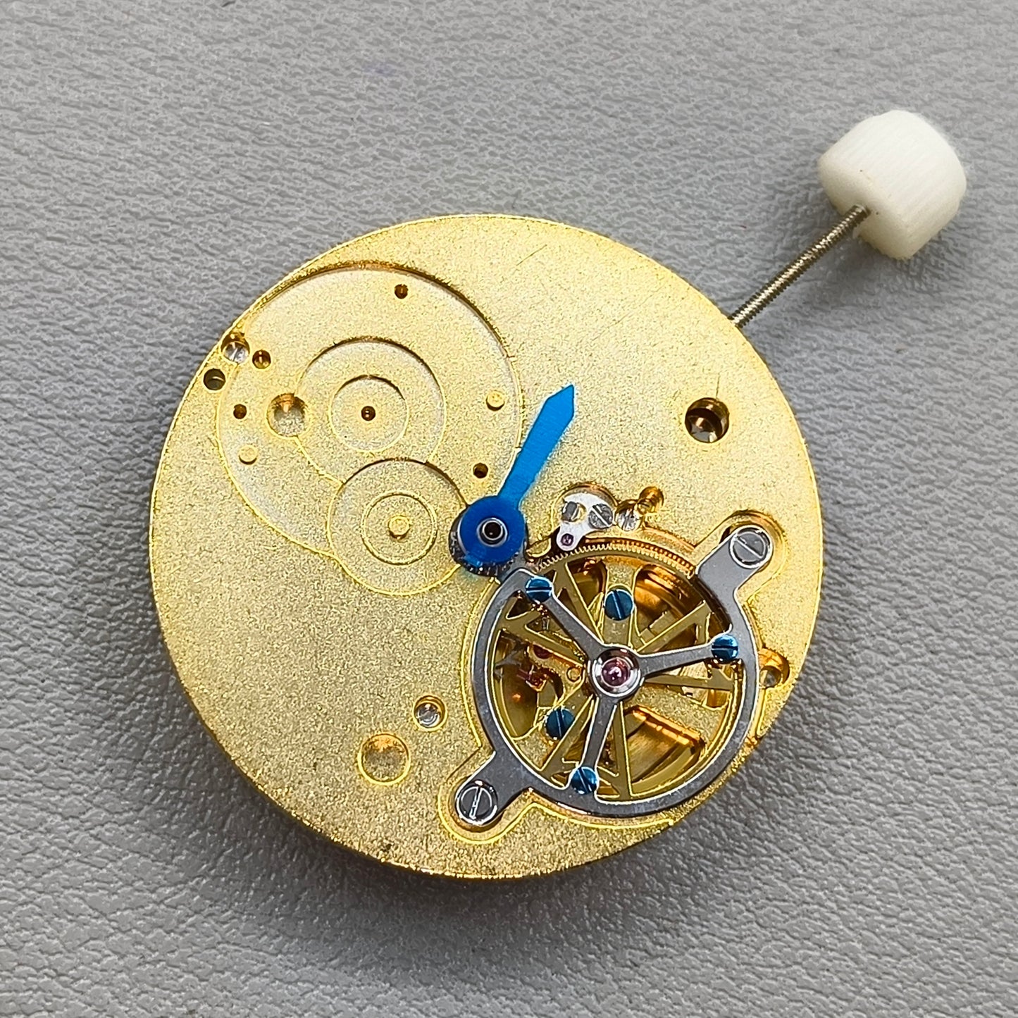 Men Golden Hollow Automatic Mechanical Movement Small Second@6 3 Hands