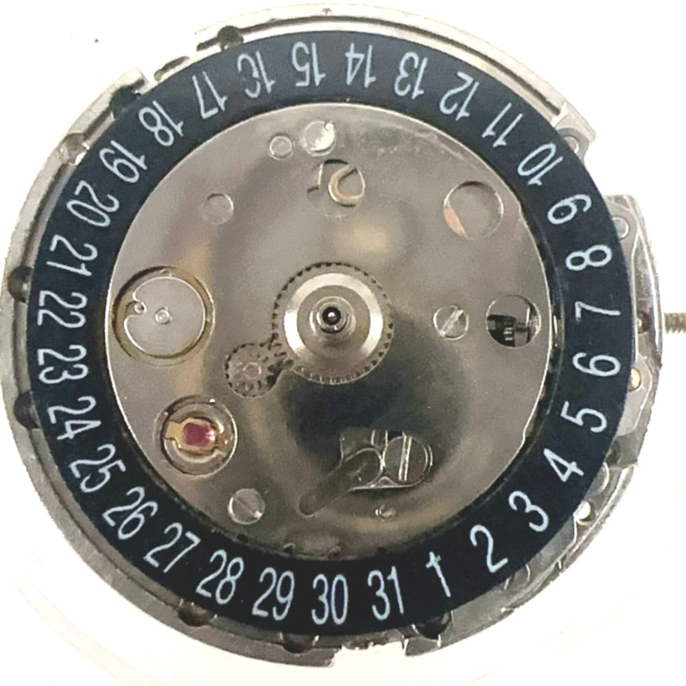 China Made 2813 mechanical GMT watch hands with black disk and date display at 6 o'clock