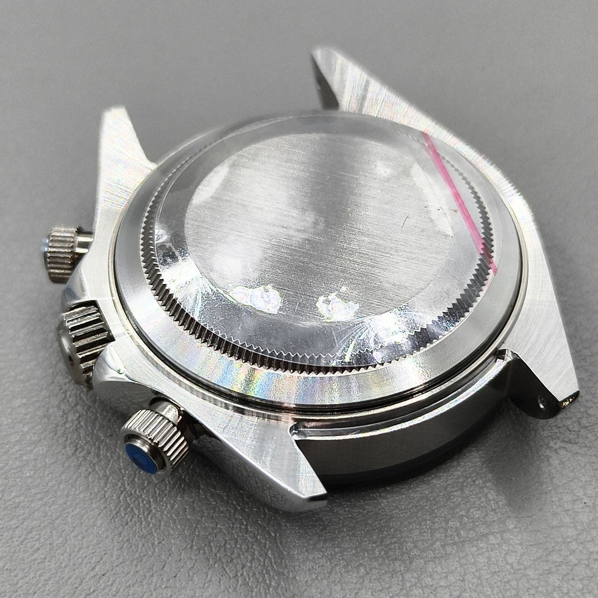 Silver Black Daytona 40mm Mens Watch Steel Case for Daytona VK63 VK64 Case