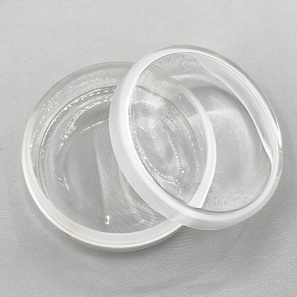 Quartz Glass Sealed Watch Oil Benzine Cup with Anti-Leak Cover Repair 90x35mm