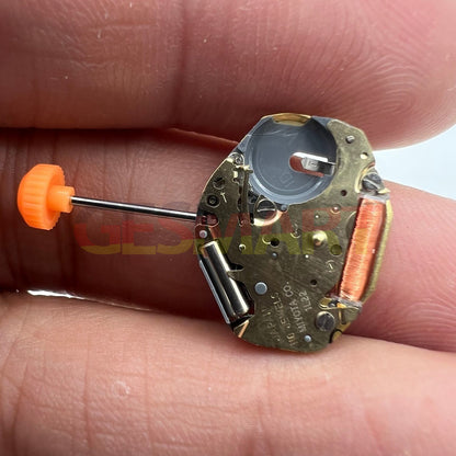 Miyota 1L22 Japan quartz watch movement with 2 hands, no calendar, precise Miyota accessory for repairs.