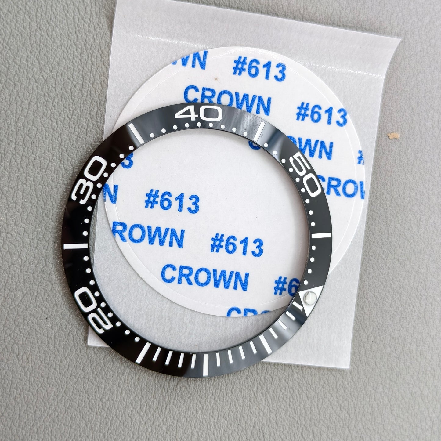 38mm/30.8mm Ceramic Numberal Black Watch Bezel Insert
