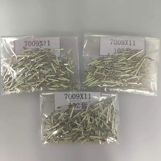 Lot de 102 aiguilles de montre de 11 mm, fabriquées en Chine, génériques pour le mouvement 7009