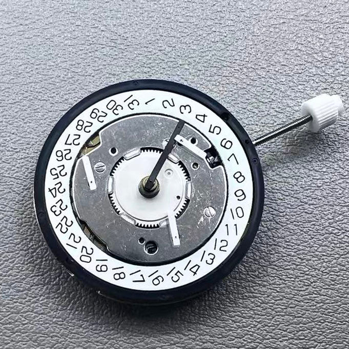 Swiss ISA 8174 quartz movement with 6 hands, golden plated for watch accessories.