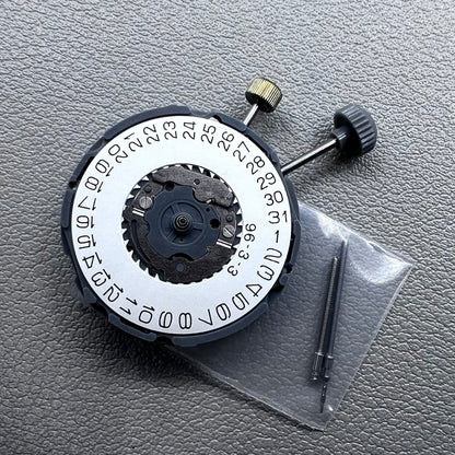 Miyota 6L76 Quartz Movement 2-Stems 3 Hands Repeat Alarm Single Calendar Date@3