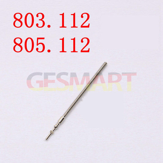Watch winding stem for ETA803.112 and ETA805.112 movements, precision fit for repairs.