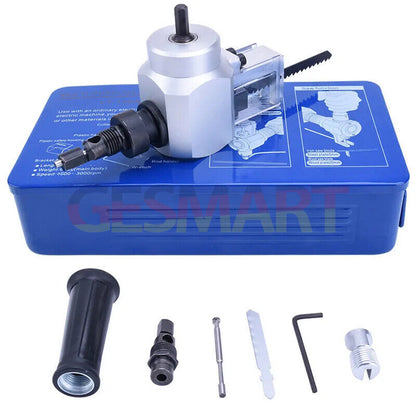 YT-180A double head sheet metal nibbler cutter by YT, precise attachment for power drill metal cutting.