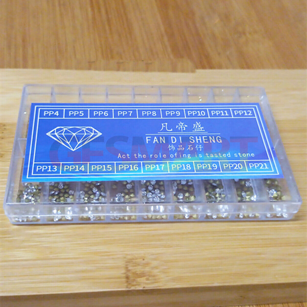 Precision pointed bottom imitation diamond tool set for watch repair and replacement, 18 sizes included.