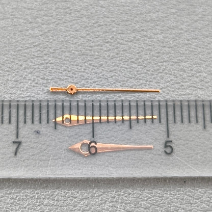 2 Sets/Pack Rose Golden Trim Watch Hands for Miyota 2035 Quartz Movement