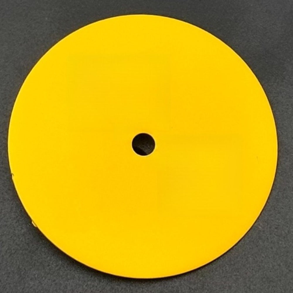 28.5mm Yellow Oak Gum Modified Watch Dial For NH35 NH36 No Calendar