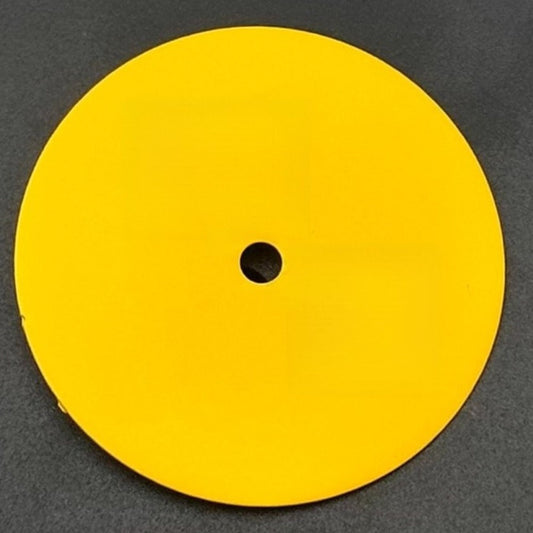 28.5mm Yellow Oak Gum Modified Watch Dial For NH35 NH36 No Calendar