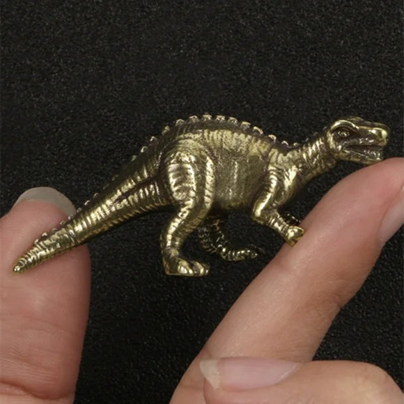 Solid Copper Tyrannosaurus Trinket Vintage Hand Carved Bronze Model Figurines