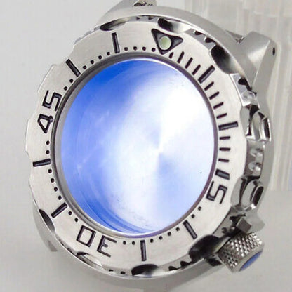42MM Sapphire Glass Monster Watch Case Fit For NH35A Nh36A ETA 2824 Movement