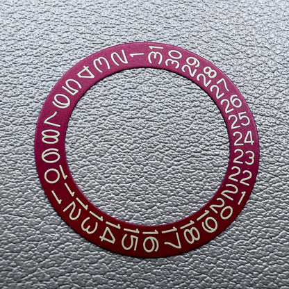 2 PIECES Red Background Mint Green Font Disk Date Wheel for Miyota NH35 NH36