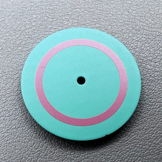 Light green and pink 28.5mm watch dial for Miyota 8215 8200 movement