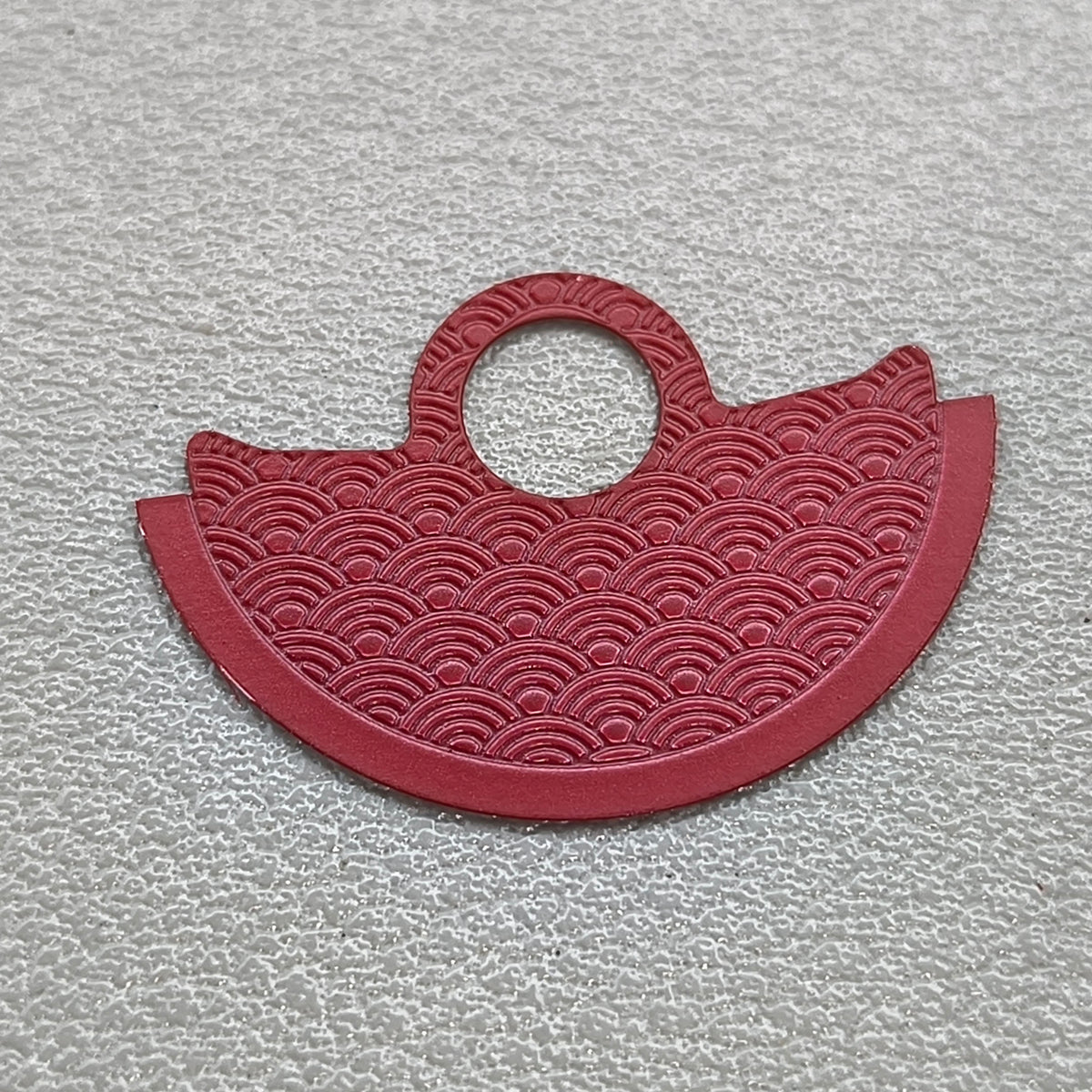 Metal Red Wave Rotor Oscillating Weight Overlay Fit for NH35 NH36 Movement