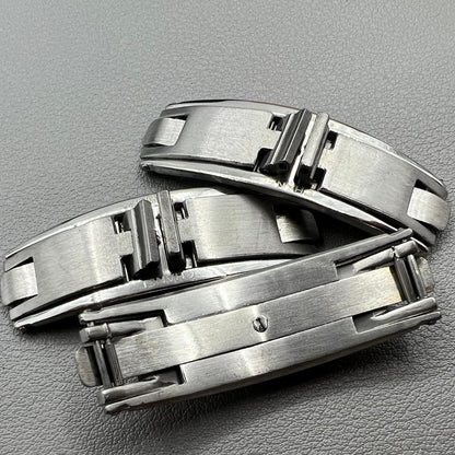 3X Edelstahl Verschlüsse 7.6mm Breite Keramik Schmetterlingsschließe J12