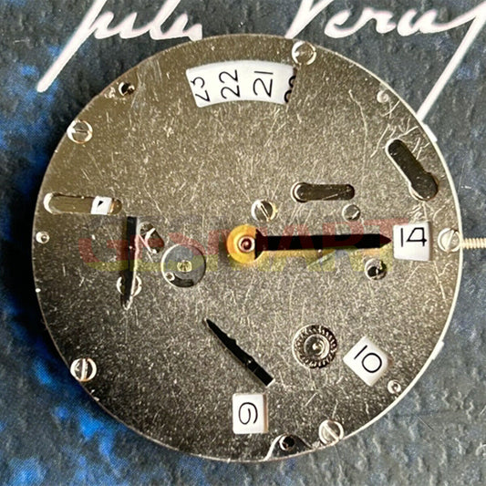 Mingzhu Silver automatic watch movement with 6 hands and small second for precise timekeeping.