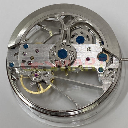 China Made Carved Bare Balance Watch Accessory with Hollow Automatic Mechanical Movement, precision-crafted for durability.