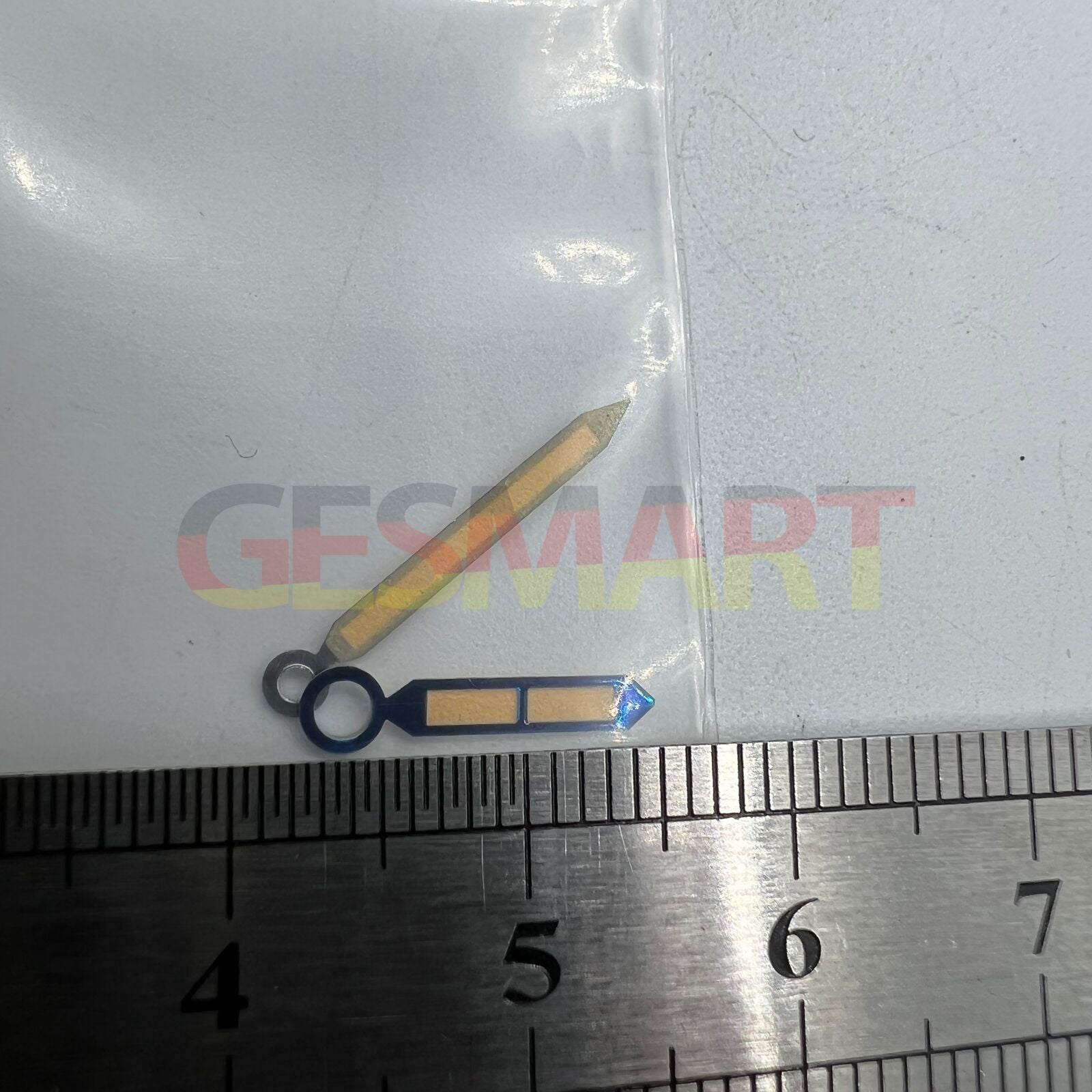 Green luminous watch hands with blue trim for ST3600/ST3620 ETA6497/6498 mechanical movements, quality.