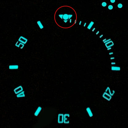 1. Set of 3 green and blue luminous pip bezel beads for RLX Submariner watches enhancing night visibility.  