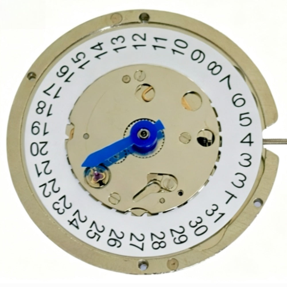 30.4mm Silver China Made 2813 8205 Auto Mechanical Movement White Big Date