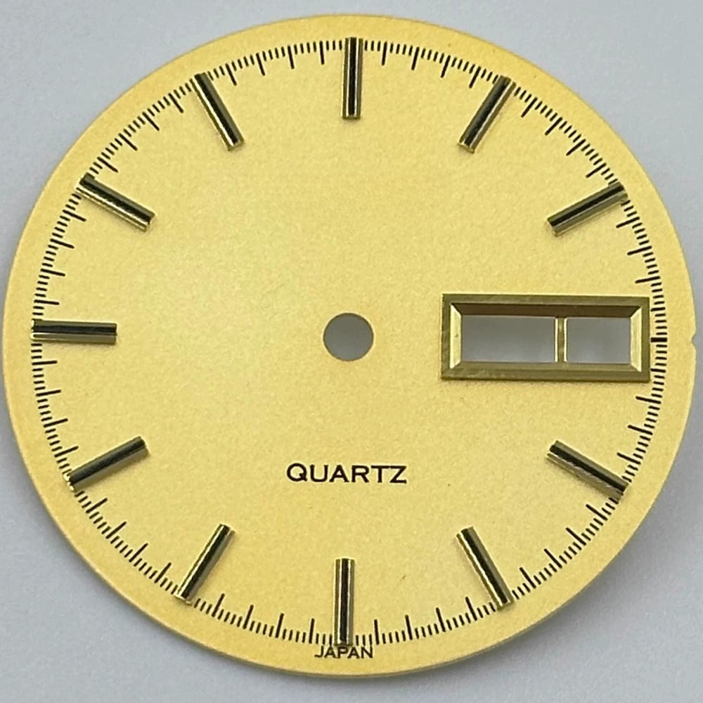 Golden 28.5mm Datejust watch dial with nail markers, no lume, for 2305 movement by New Golden.