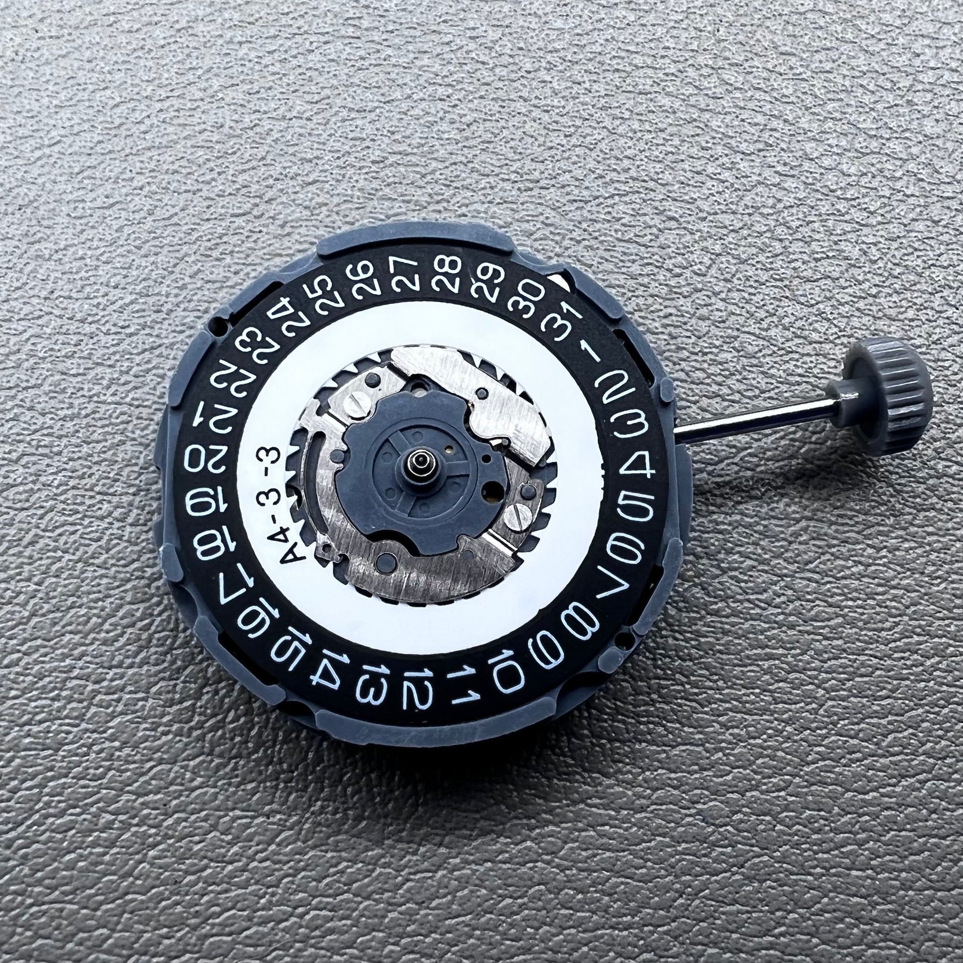 Japan Miyota 6L76 quartz movement with black dial, precise timekeeping for watch accessories.