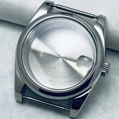 36/40mm S Crown Steel Sapphire Watch Case For NH34 NH35 NH36 ETA 2824 PT5000