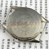 38mm TAIHANG Manual Mechanical Watch 3 Hands Silver Dial Round Case 17 Jews