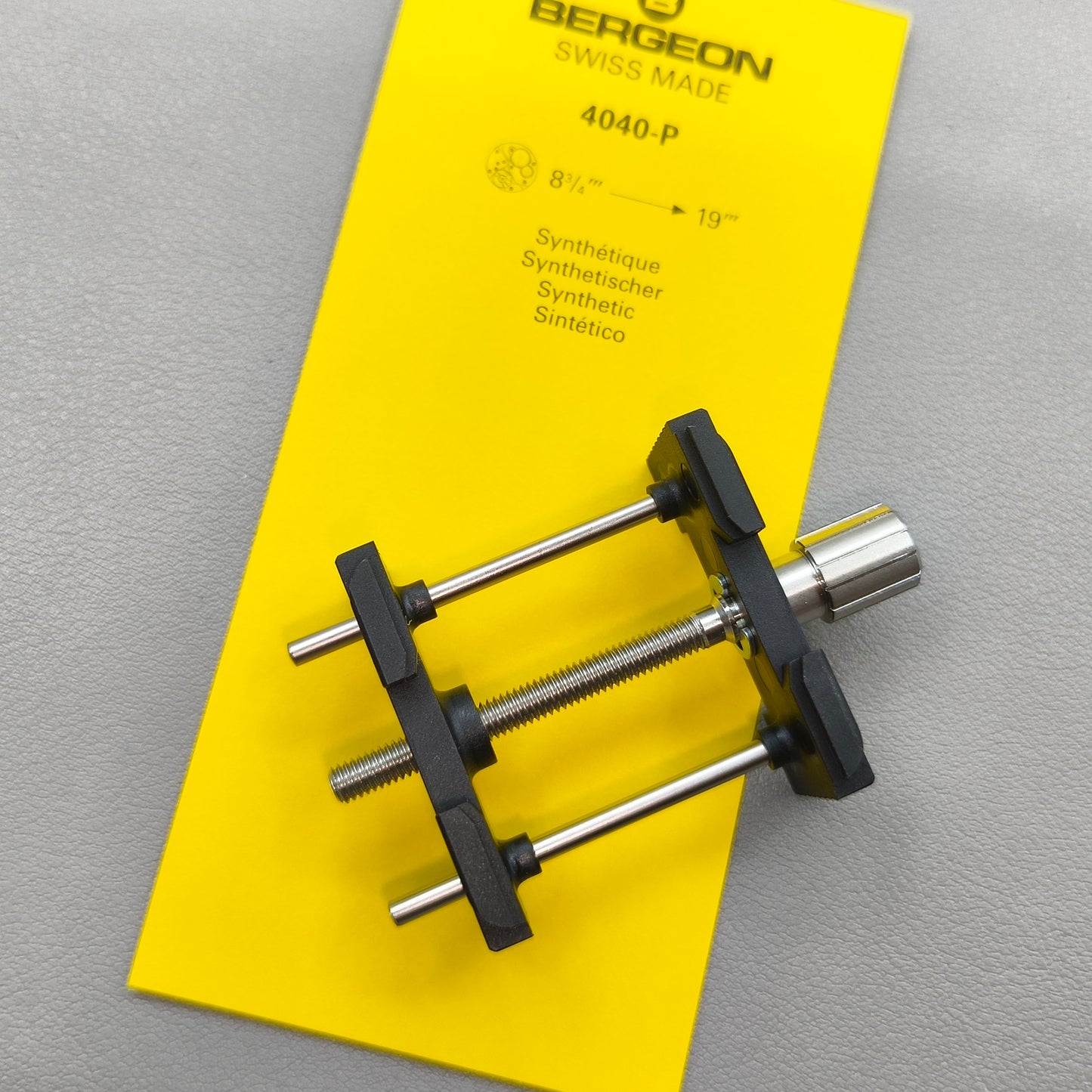 Swiss Bergeon 4040-P Extensible And Reversible Movement Holder Watchmaker