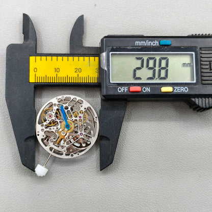 Silver HZ75DOA Hollow Bare Balance Wheel Automatic Mechanical Movement