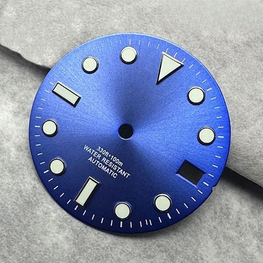 28.5mm Multicolor Watch Dial with Date Window Luminous Dial Fit NH35 /NH36/4R/7S
