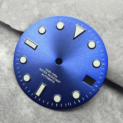 28.5mm Multicolor Watch Dial with Date Window Luminous Dial Fit NH35 /NH36/4R/7S
