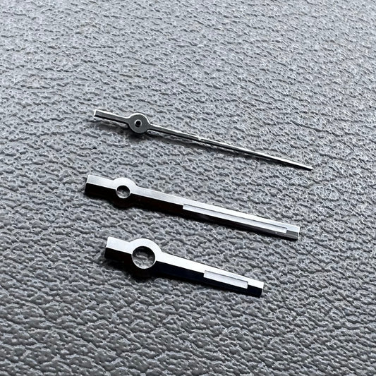 2 Sets Green Lume Modified Dayjust Silver Trim Watch Hands for Miyota 8285