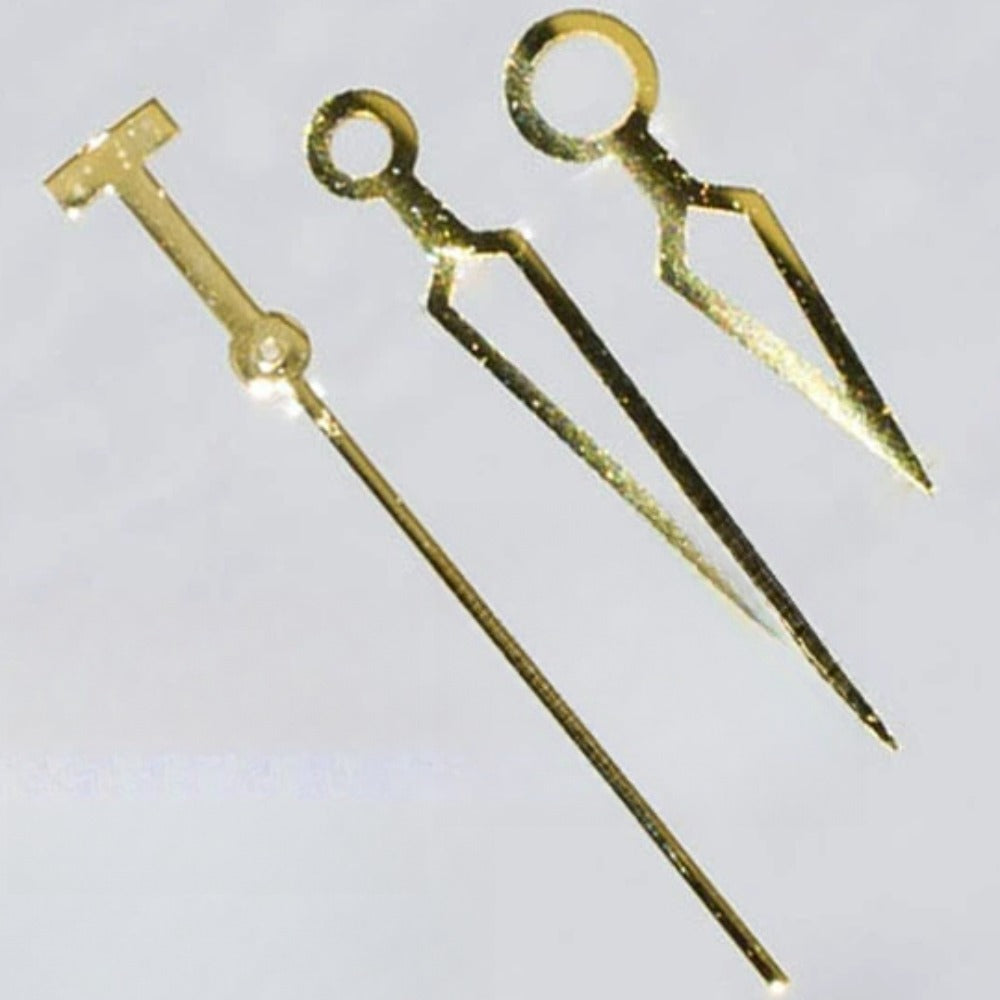 Golden trim hollow watch hands for ETA2836 2824 2892A2 movements, men's watch accessory by T97.