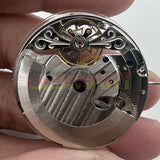 Double Mainspring Multi-function Hollow Mechanical Movement Double Time Zone