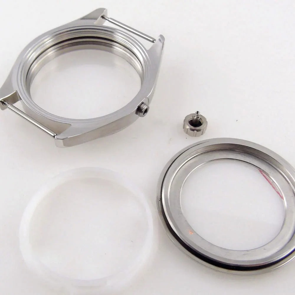 Polished Brushed 41mm 316L Watch Case Fit ETA 2836 Miyota 8215 NH35 NH36 C176
