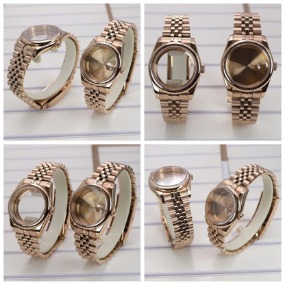36/39mm Watch Cases Sapphire Glass For NH34 NH35 NH36 Miyota 8215 Oyster