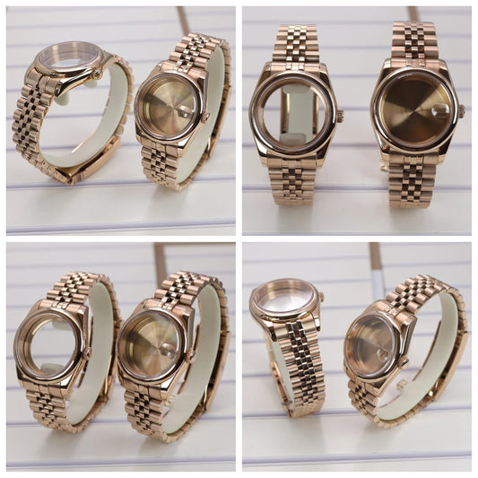 36/39mm Watch Cases Sapphire Glass For NH34 NH35 NH36 Miyota 8215 Oyster