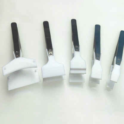 PTFE tweezers, chemical resistant for lab and semiconductor wafer handling tasks