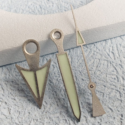 Matte C3 green lume 16mm watch hands for NH34 NH35 NH36 NH38 NH39 NH70 NH72 movements