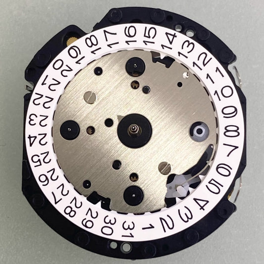 Epson VD57C High Cannon Pinion Quartz watch movement with date at 3, Japan made.