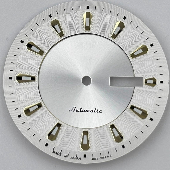 Silver No Lume Modified Silver Nail Watch Dial for NH35 NH36 Movement