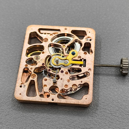 Rose Gold Hollow Square Hangzhou 2189 Mechanical Movement