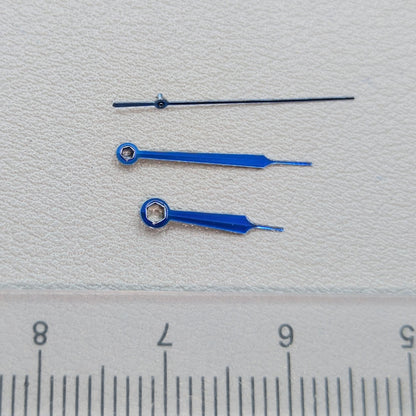 2 Sets/Pack High Cannon Blue Painted Watch Hand Set for China Made Orient Movement