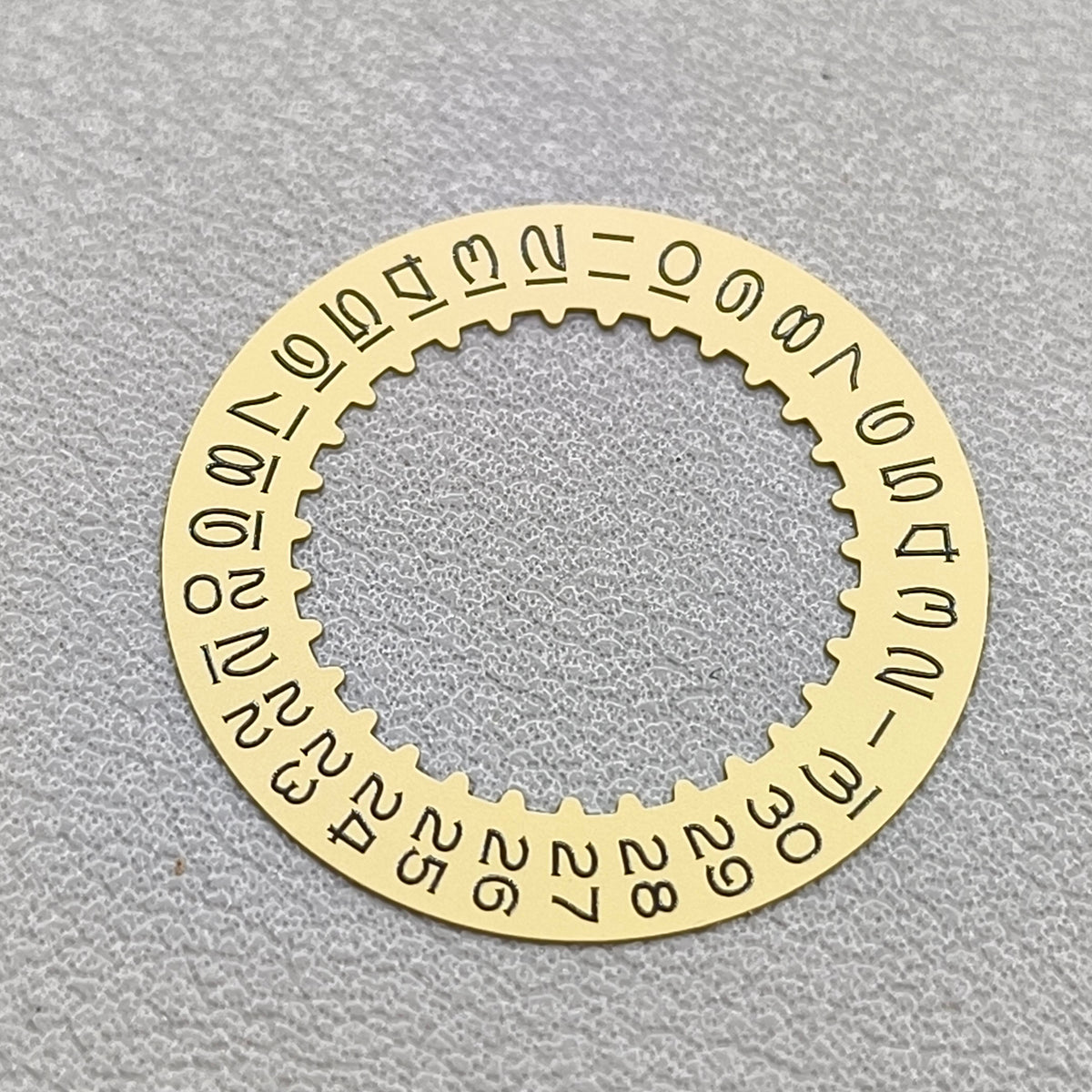 Golden Vintage Numberal Font Date Disk Wheel Date Wheel Fit for RLX3135 Movement