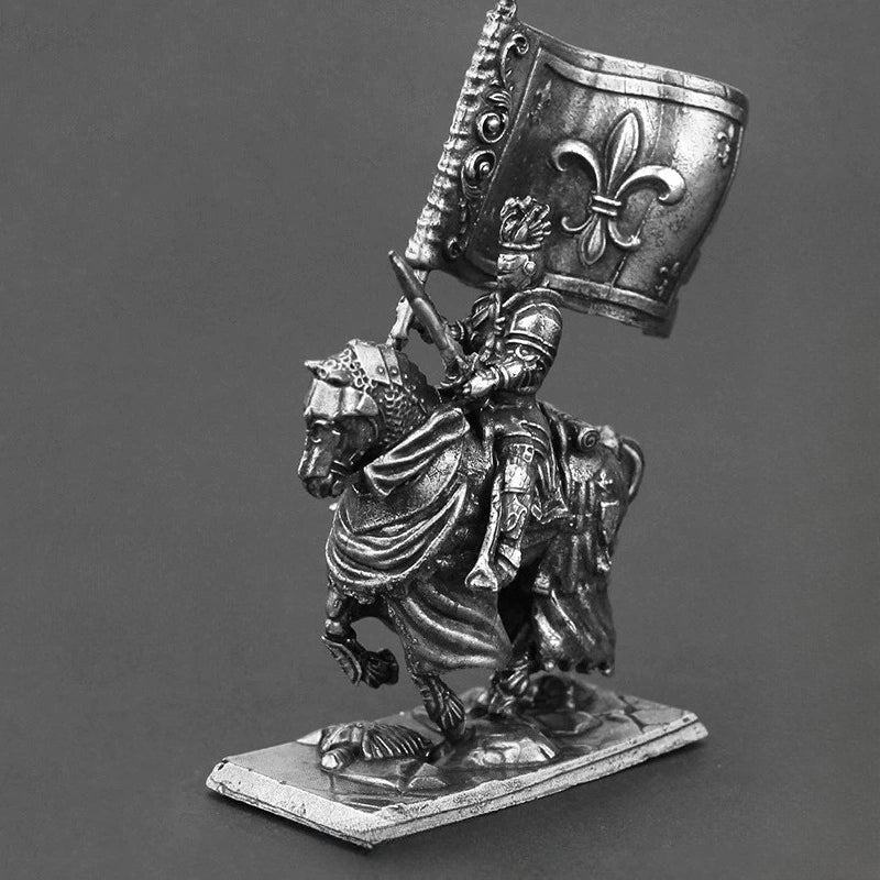 Sacred Knight Copper Miniature Figurine White Bronze Medieval Wargame 095-25