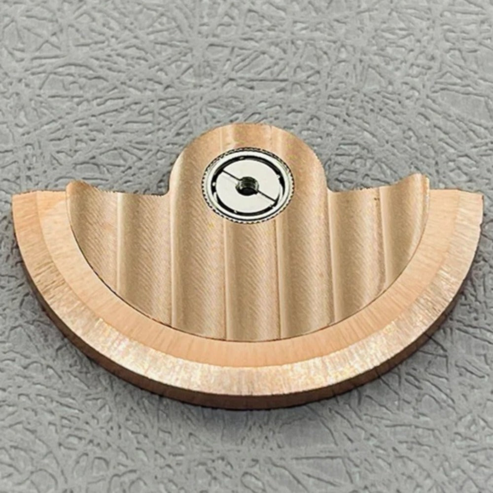 Rose gold vertical stripe rotor oscillating weight, compatible with NH35 NH36 watch movement.